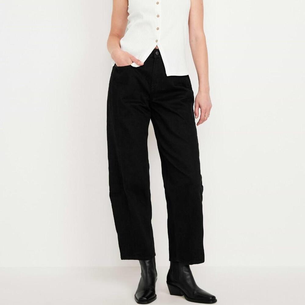 Old Navy High-Waisted Barrel Jeans NWT